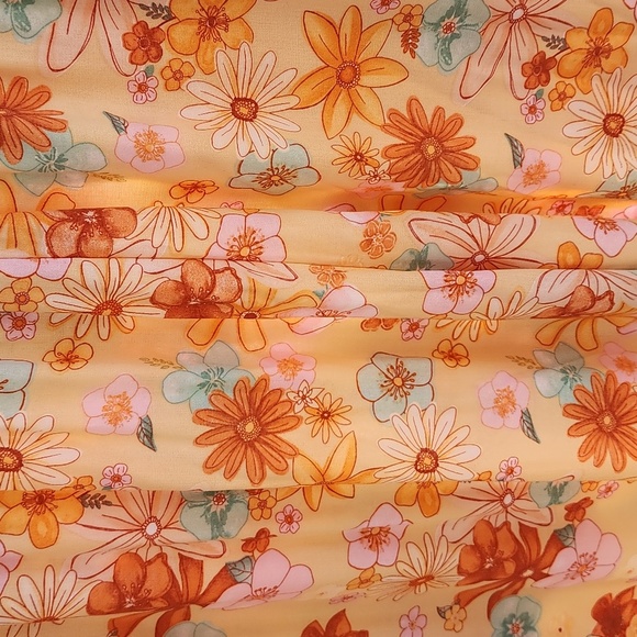 New lotus & luna Floral, Wide Leg, Drawstring Pants, NWT, Sz. Medium - Picture 7 of 8